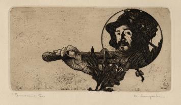 Ets van de Belgische graficus Maurice Langaskens