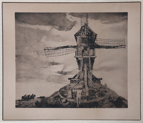 Ets van de Belgische kunstenaar Maurice Langaskens
