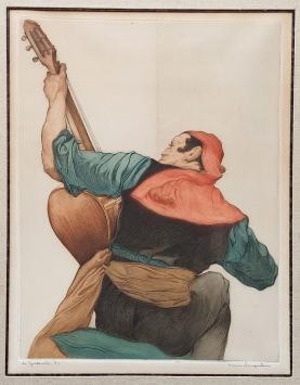 Ets van de Belgische etser Maurice Langaskens