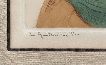 Grafische kunst van de Belgische kunstenaar M. Langaskens