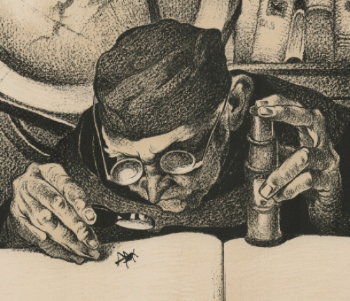 Originele litho van M. Langaskens