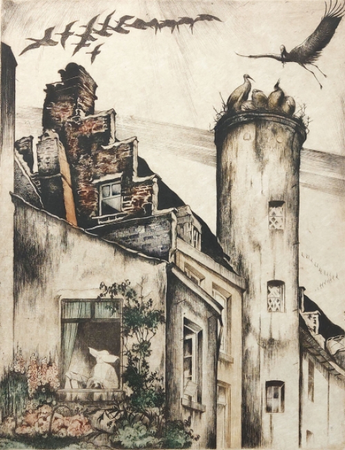 M. Langaskens met een prachtige ets