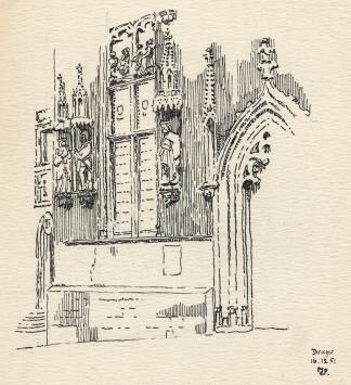 Grafisch kunstwerk van de Belgische kunstenaar Maurice Pauwaert