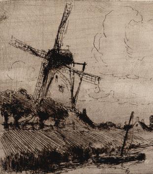 De Damse vaart door Seghers geëtst