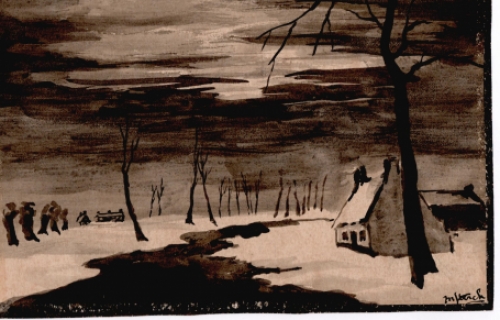 De Belgische schilder Maurice Sterck