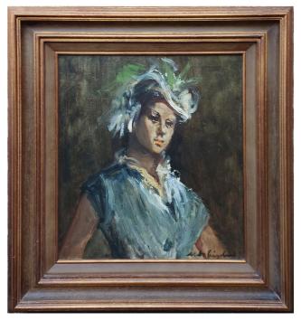 Schilderij van de Belgische schilderes Marthe De Spiegeleir