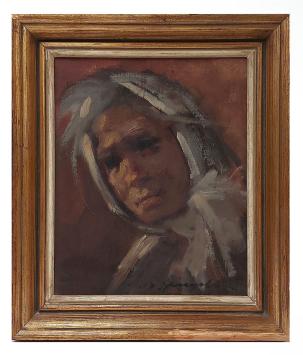 Olieverfschilderij van de Belgische schilderes Marthe De Spiegeleir