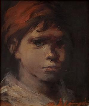 Schilderij van de Kortrijkse kunstenares M. De Spiegeleir