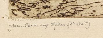 Ypres, Cour aux Halles (2ieme état) 1912