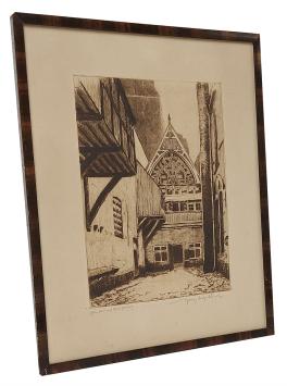 Ypres, Cour aux Halles (2ieme état) 1912