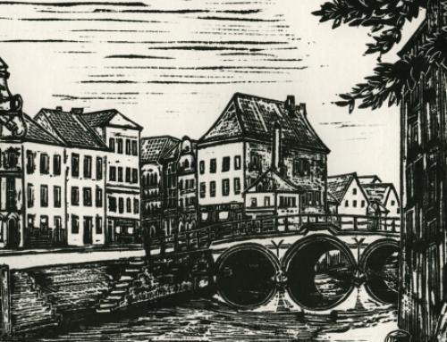 Linosnede van de Belgische graficus Constant Dekegel