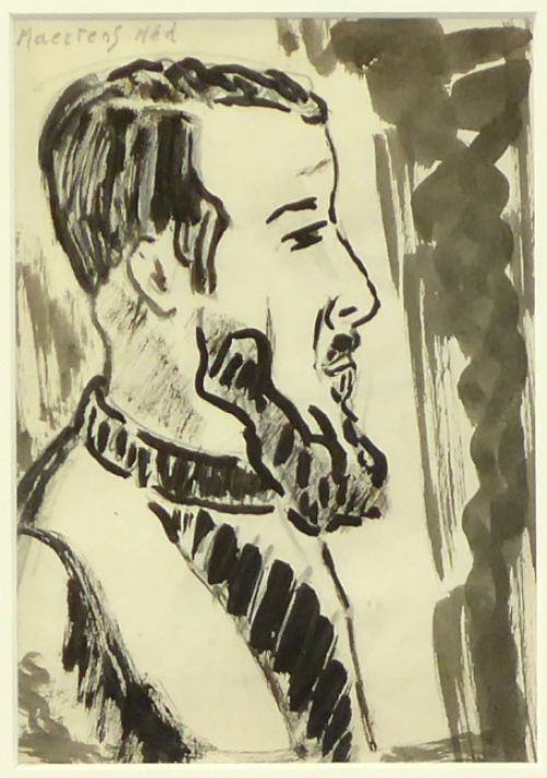 Kader met tekeningen van Medard Maertens