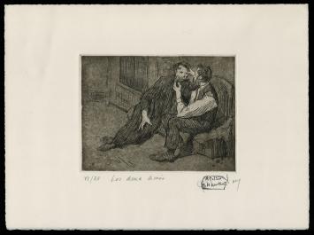 Medard Maertens Belgische kunstenaar met een ets