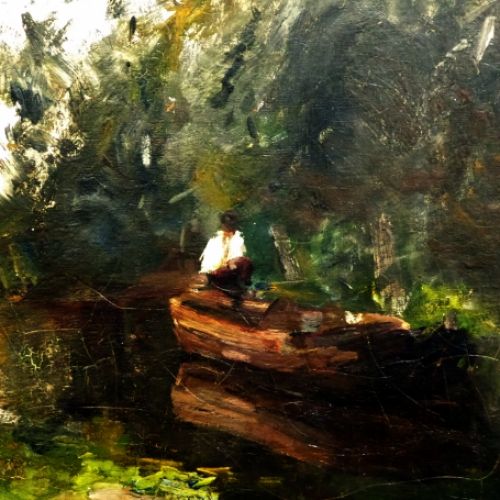 Nederlandse kunstschilder Derk Meeles