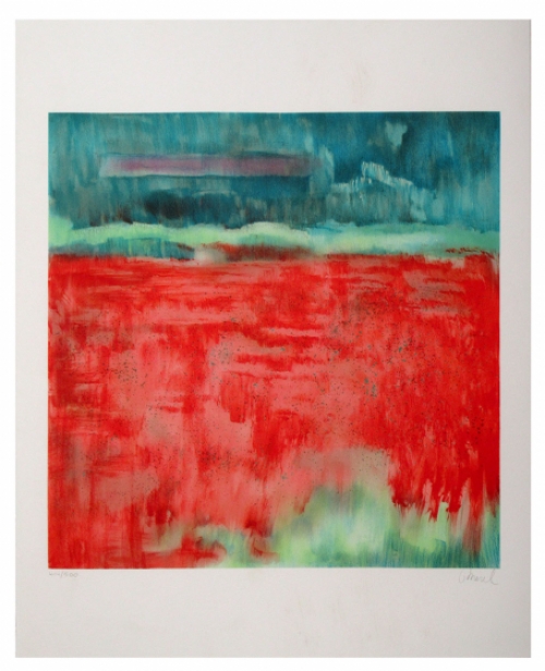 Litho van Merel, een Belgische kunstenares