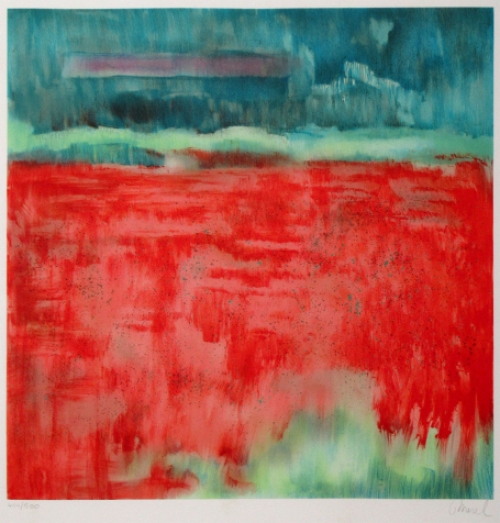 Litho van de Belgische kunstenares Merel Van Beeumen