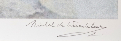 Grafisch werk van de Vlaamse kunstenaar Michel de Wandeleer