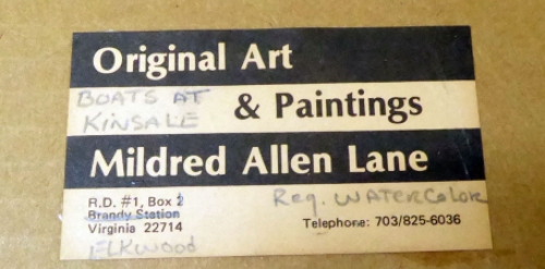 Schilderij op papier van Mildred Allen Lane