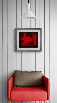 Abstract schilderij, het zeilwezen  – Léon Smets – 20th century