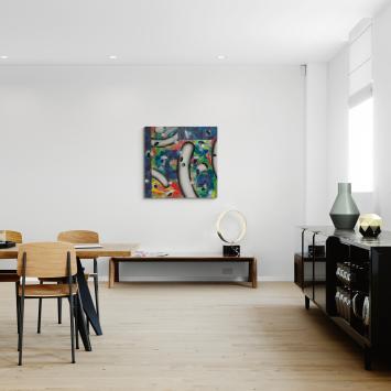 Het vrolijk abstracte – Acrylic and spray paint – Philippe Tonnard – 1989