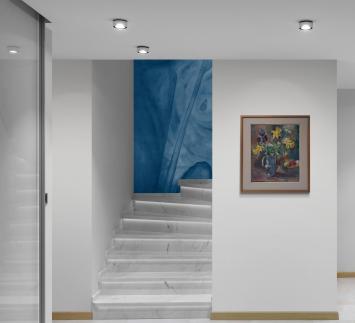 Stilleven bloemen en fruit 1977