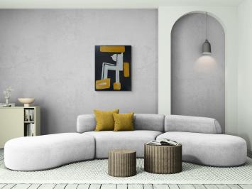 Patch Adams 2003, Blanco Y Negro – Acrylic on canvas – Glenn Vandesande – 21st Century