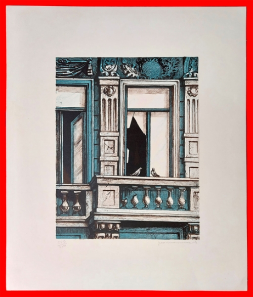 Litho van de Belgische kunstenaar Geo Mommaerts