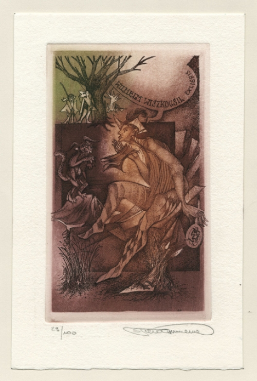 Ex Libris van Stijn Mommen voor Wilhelm Wiszkogsil