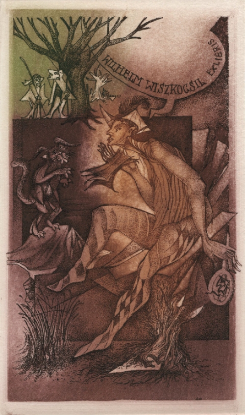 Ex libris door de Belgische graficus Stijn Mommen