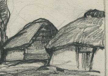 Potloodtekening van Dirk Baksteen