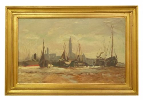 Schilderij met boten kopen