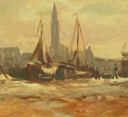 Schilder met monogram Td