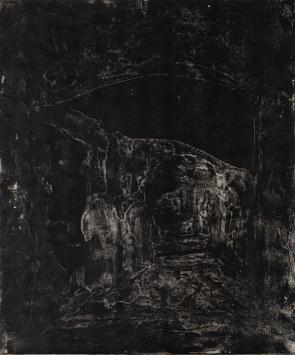 Gustaaf Prils  met een  gesigneerde monotype
