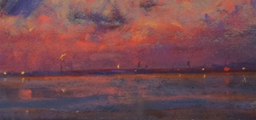 Pastelschilderij door Franck Mortelmans