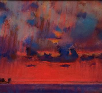 Pastelschilderij door Franck Mortelmans