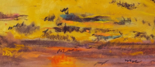Pasteltekening van Franck Mortelmans
