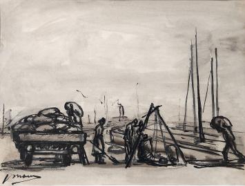 Haven Antwerpen Antwerpse kunstenaar Jos Mous 