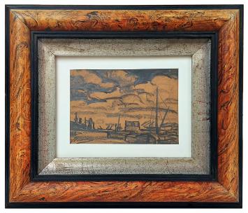 Houtskooltekening van de Antwerpse kunstenaar Mous kopen