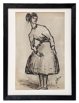 inkttekening van de Antwerpse kunstenaar Mous kopen