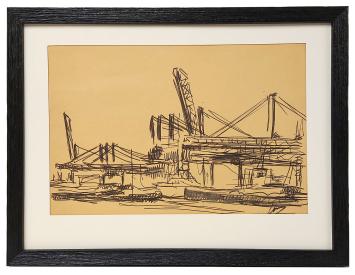 Tekening van de Antwerpse tekenaar Mous kopen