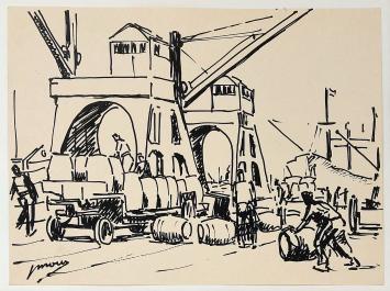 Tekening van Jos Mous of Joseph Mous