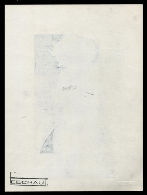 Tekening gemengde techniek, naakte dame 11 08 1990