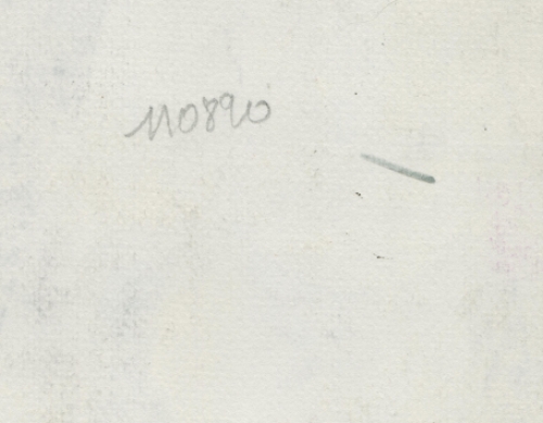 Tekening gemengde techniek, naakte dame 11 08 1990