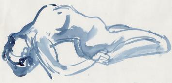 Kunstwerkje van Albert De Deken, een naakte vrouw