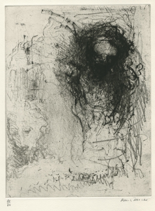 Originele gelimiteerde ets van Karel Dierickx