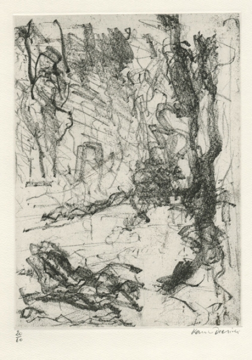 Originele gelimiteerde ets van Karel Dierickx