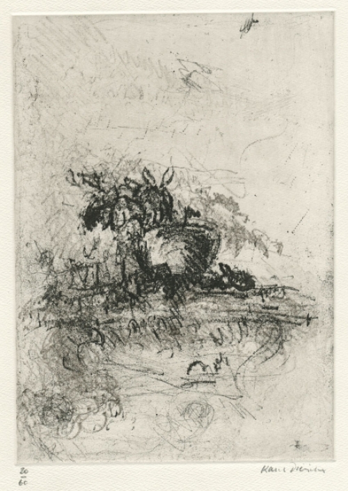 Originele gelimiteerde ets van Karel Dierickx