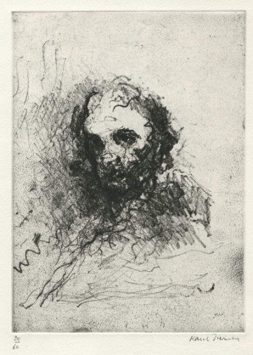 Originele gelimiteerde ets van Karel Dierickx