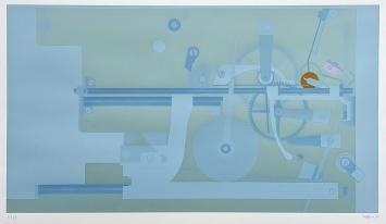 Grafisch kunstwerkje uit 1972 van de kunstschilder Roger Nellens