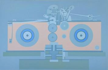 Kunstwerk op papier van Roger Nellens